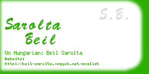 sarolta beil business card